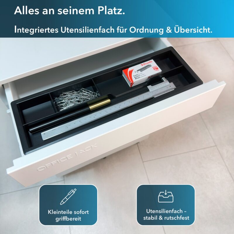 Rollcontainer mit Utensilienfach