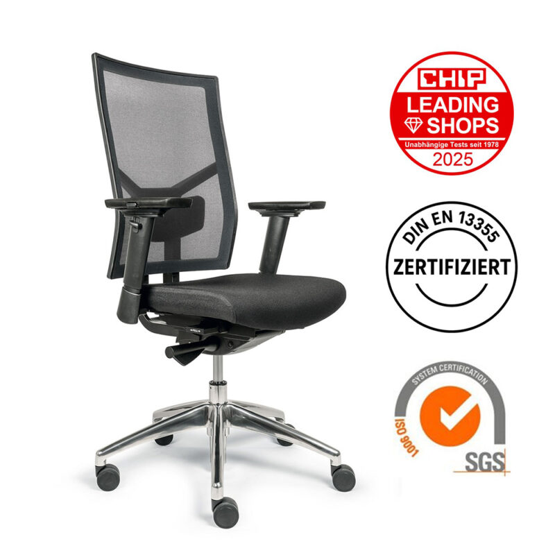 Ergonomischer buerostuhl mit zertifizierten badges beliebt von Unternehmen und Institute