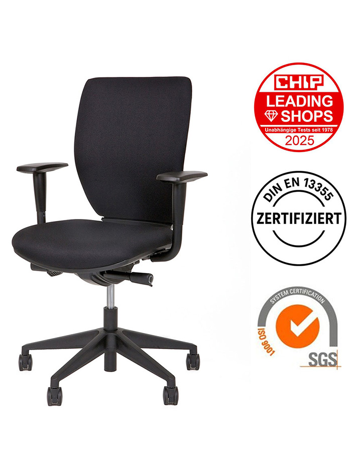 Schreibtischstuhl ergonomisch Home Office ErgoBasic mit Zertifikaten