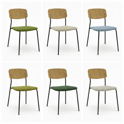 Polsterstühle verschiedene Farben perfekt für Kunden und Empfang