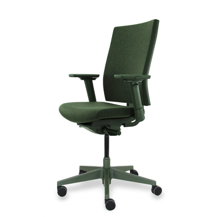 Buerostuhl gruen ergonomisch Schreibtischstuhl gruen diagonal links