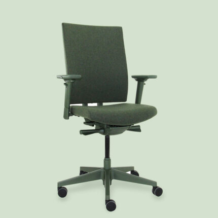 Buerostuhl gruen ergonomisch Schreibtischstuhl gruen diagonal rechts Titelbild