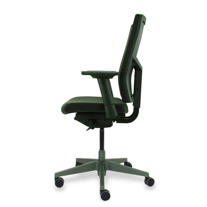 Buerostuhl gruen ergonomisch Schreibtischstuhl gruen seitlich links