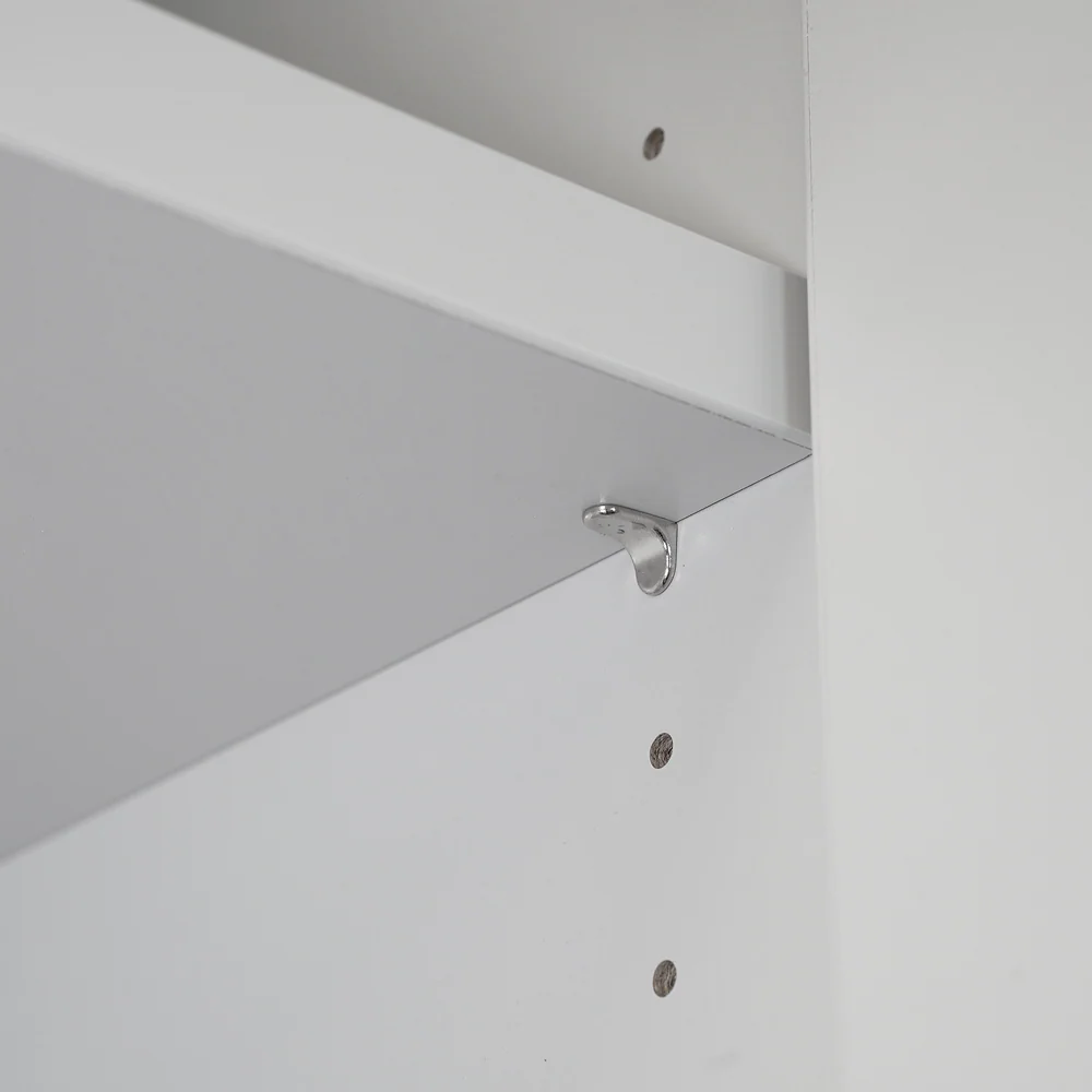 Aktenschrank Holz Detailbild Einlegeboden mit metallischen Regalträger Aktenschrank Holz Detailbild Einlegeboden mit metallischen Regaltraeger
