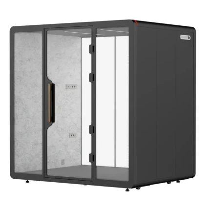 Meeting Pod Büro – Schallschutzkabine für 4 Personen in Schwarz