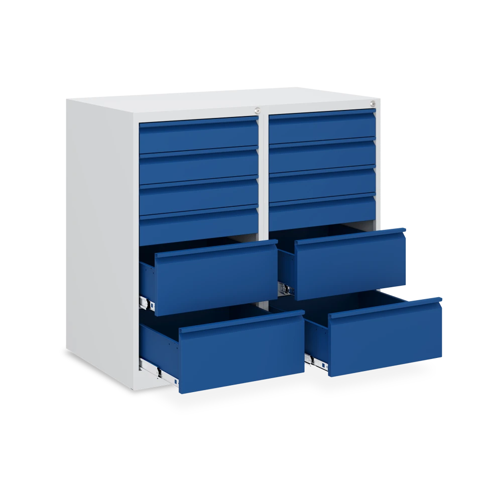 schubladenschrank-12-schubladen-enzianblau schubladenschrank 12 schubladen enzianblau