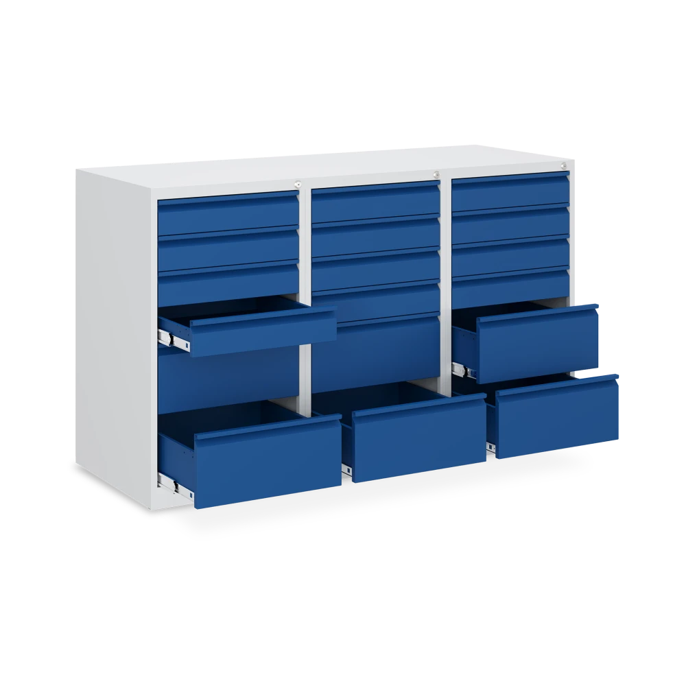 schubladenschrank-18-schubladen-enzianblau schubladenschrank 18 schubladen enzianblau