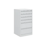 Schubladenschrank aus Metall, 6 Schubladen – abschließbar (500 × 500 × 900 mm) – Bild 3