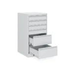 Schubladenschrank aus Metall, 6 Schubladen – abschließbar (500 × 500 × 900 mm) – Bild 6