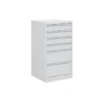 Schubladenschrank aus Metall, 6 Schubladen – abschließbar (500 × 500 × 900 mm) – Bild 7