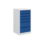 Schubladenschrank aus Metall, 6 Schubladen – abschließbar (500 × 500 × 900 mm) – Bild 10