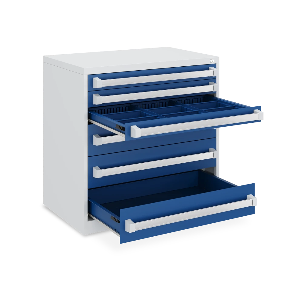 schubladenschrank-6-schubladen-80-cm-enzianblau schubladenschrank 6 schubladen 80 cm enzianblau