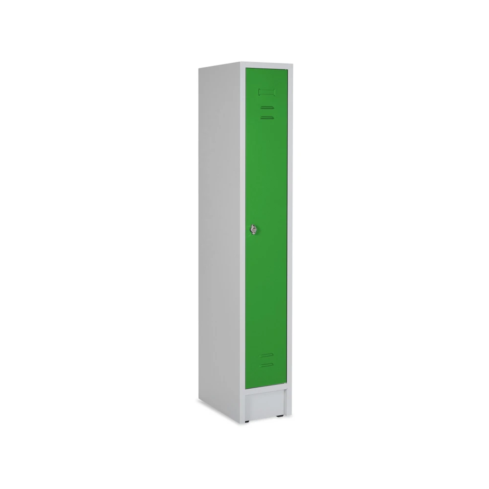 umkleidespind-1-abteil-gelbgruen umkleidespind 1 abteil gelbgruen