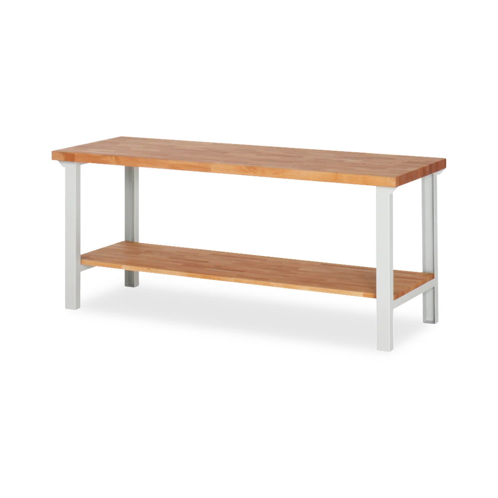 03_7000-7-207B4S.12 Profi-Werkbank Basic-7 – Ablageboden (1000 mm–2000 mm) – Detailansicht