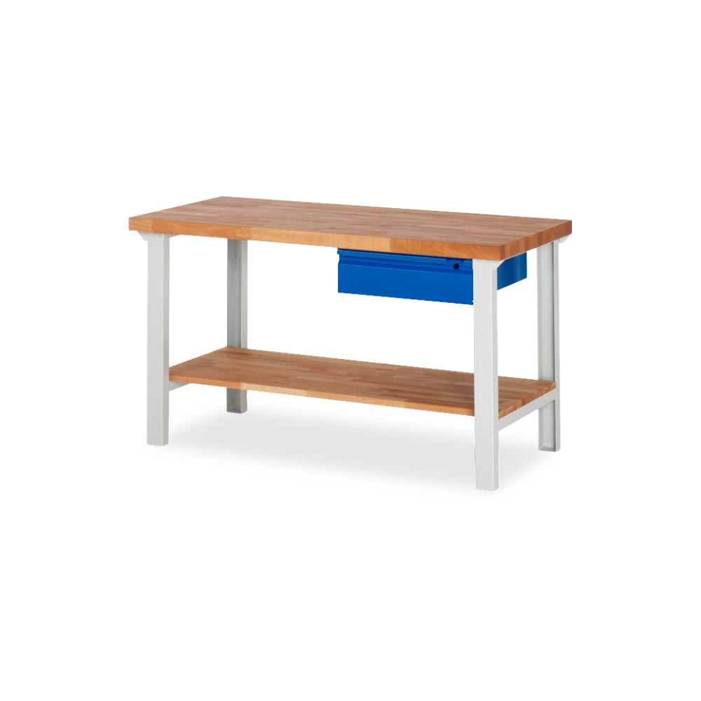 03_7001I7-157B4S.11 Profi-Werkbank Basic-7 – Ablageboden 1 schublade (1000 mm–20 – Detailansicht