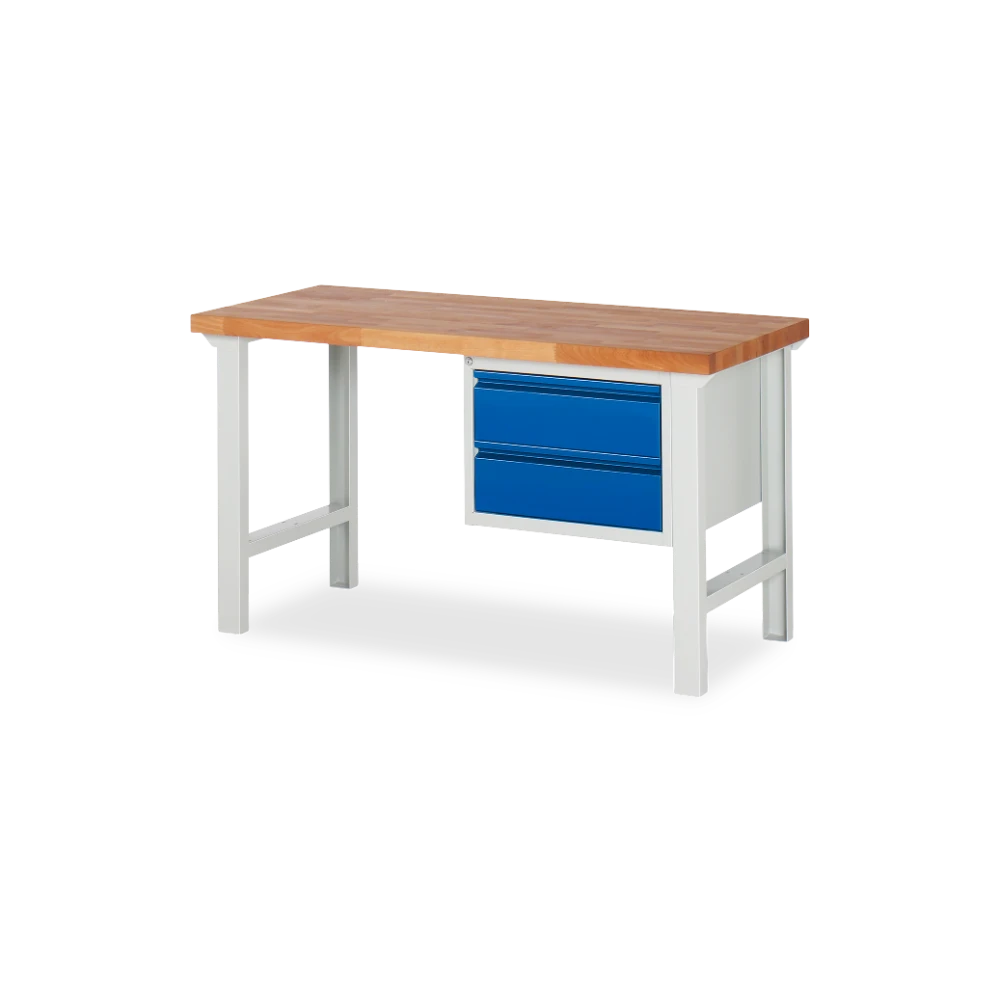 03_7125I1-157B4S.11 Profi-Werkbank Basic-7 – 2 schubladen 1 (1000 mm–2000 mm) – Detailansicht