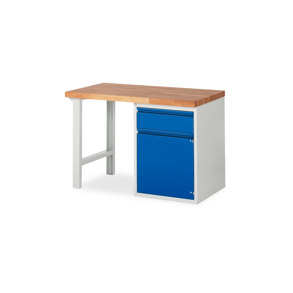 03_7502I1-127B4S.11 Profi-Werkbank Basic-7 – 1 schublade 1 ture (1000 mm–2000 mm – Detailansicht