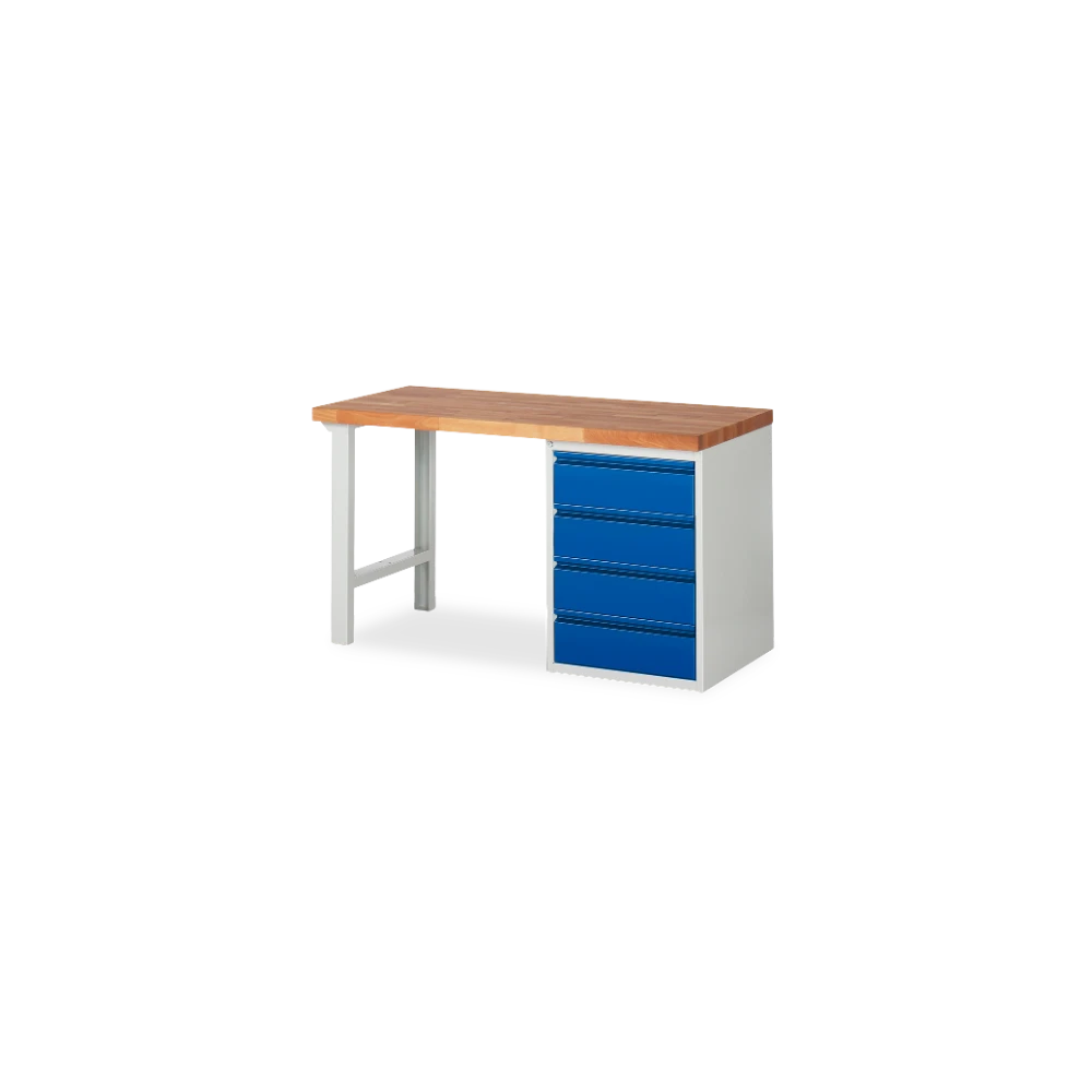 03_7509I1-157B4S.11 Profi-Werkbank Basic-7 – 4 schubladen (1000 mm–2000 mm) – Detailansicht