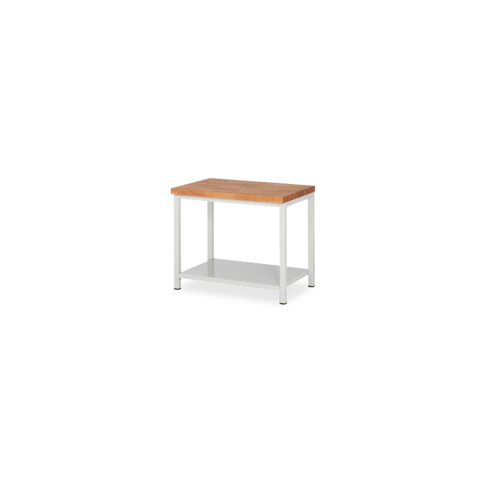 03_8000-6-107B4S.12 Profi-Werkbank Basic-8 – stahl Ablageboden (750 mm–2000 mm) – Detailansicht