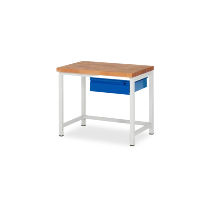 Profi-Werkbank Basic-8 – 1 schublade (750 mm–2000 mm) – Detailansicht