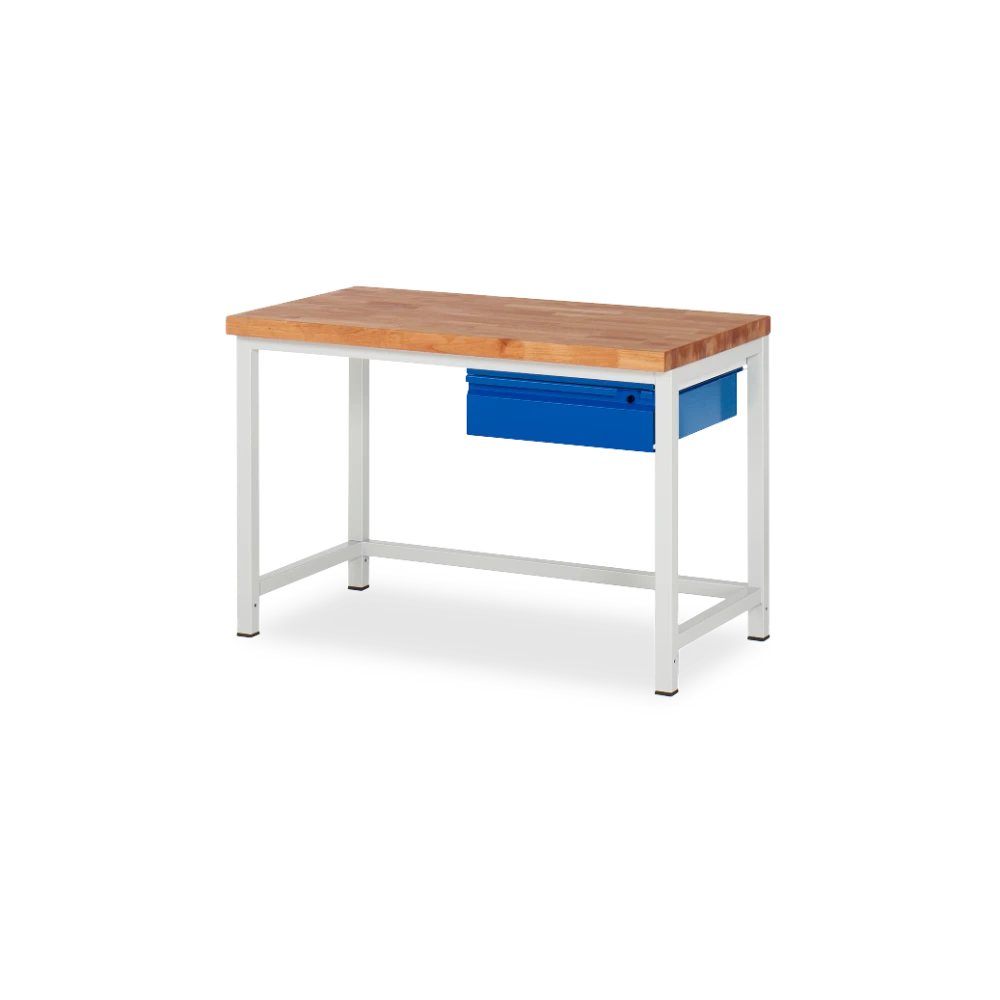 03_8001I1-127B4S.11 Profi-Werkbank Basic-8 – 1 schublade (750 mm–2000 mm) – Detailansicht