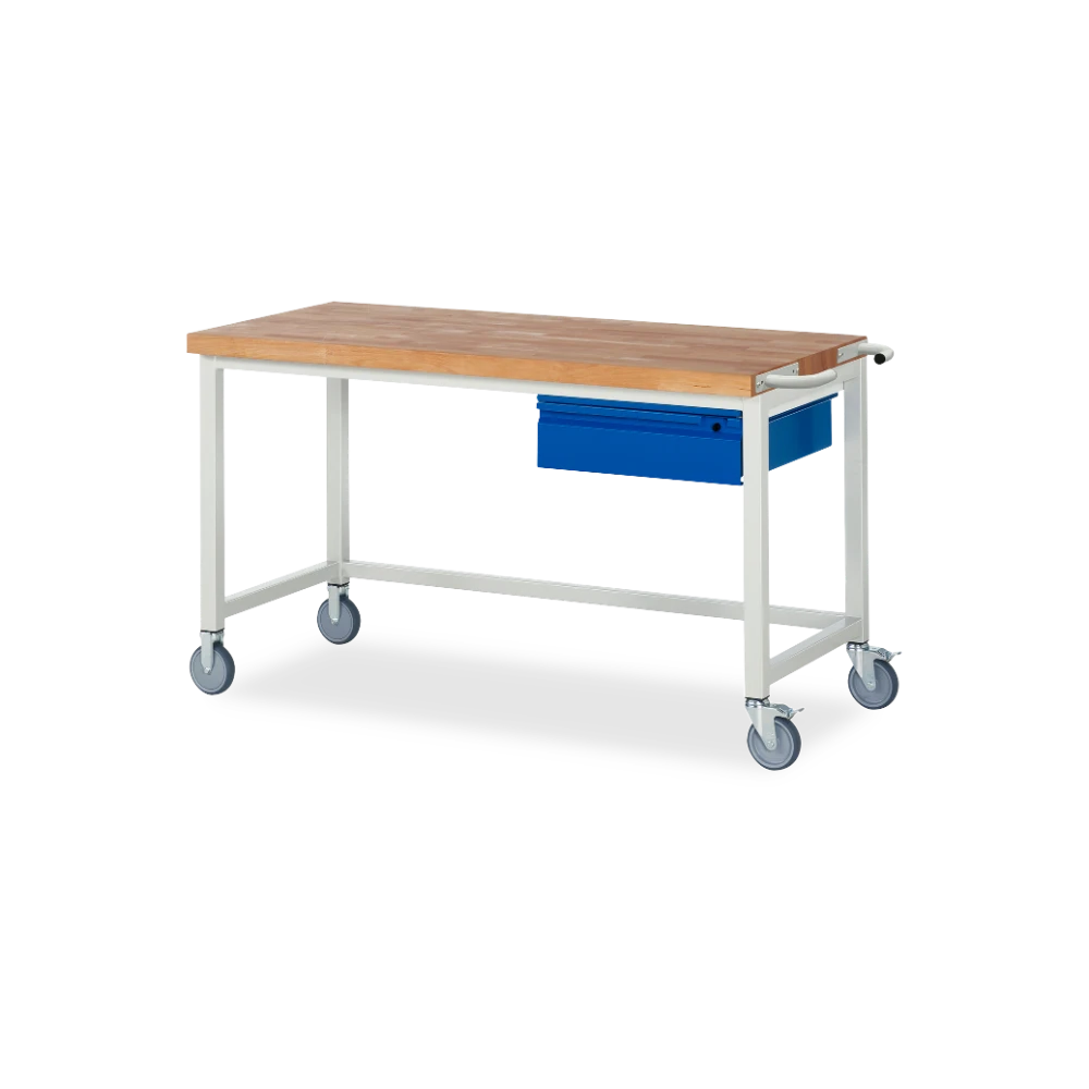 05_8001I1-157B4S.11 Fahrbare Werkbank Basic-8 – 1 schublade (750 mm–2000 mm) – Detailansicht