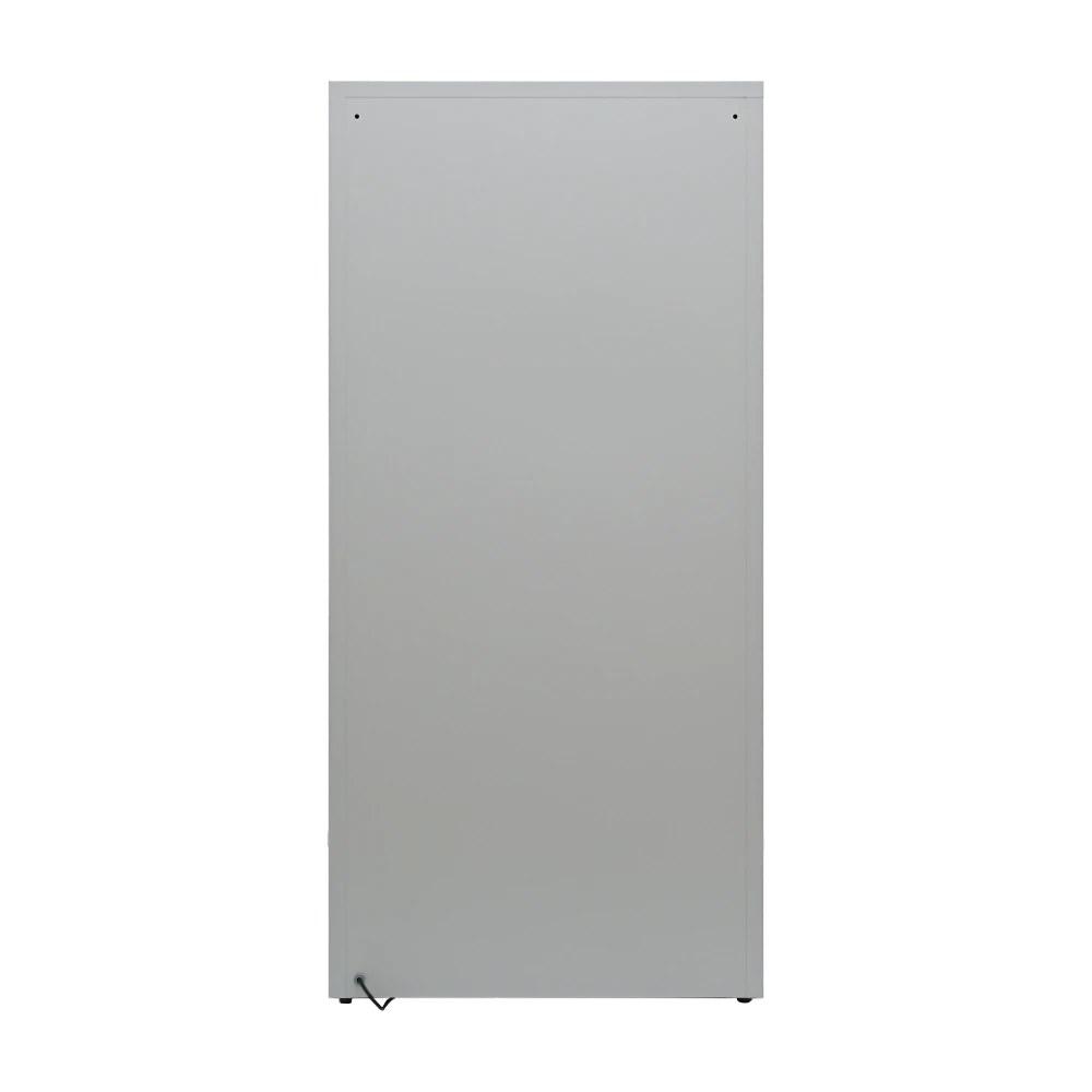 AKKULADESCHRANK-STAHL-920x500x1960-1S_01 Stahl-Steckdosenschrank 920 × 500 – Laden hinter Stahltüren – Detailansicht