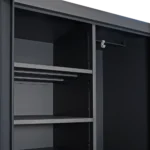 Stahlschrank für den Außenbereich – Anthrazit (1200 × 800 × – Detailansicht