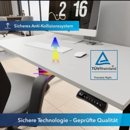 Höhenverstellbares Schreibtisch Gestell für 2 Personen Memor