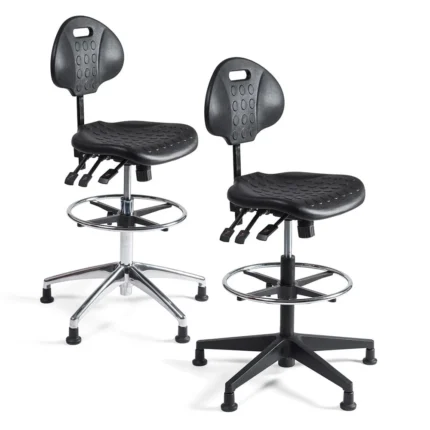 Arbeitsstuhl mit Gleiter, Werkstatt, ergonomisch Werkstattst