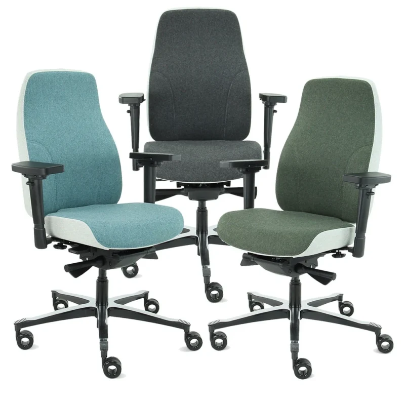 Orthopädischer Bürostuhl Grün Blau Grau - Thera® X2