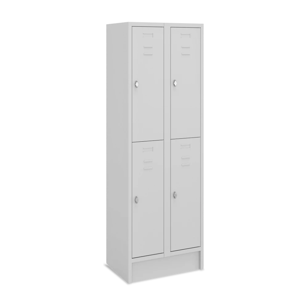 FAECHERSPIND_300-BREIT_2-ABTEIL_GESCHLOSSEN_7035-7035 Fächerschrank 300 mm Abteilbreite – je 2 Fächer (1 Abteil bi