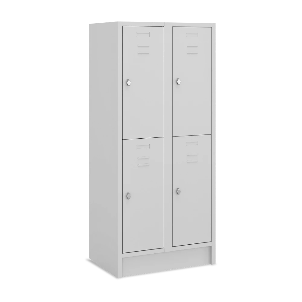 FAECHERSPIND_400-BREIT_2-ABTEIL_GESCHLOSSEN_7035-7035 Fächerschrank 400 mm Abteilbreite – je 2 Fächer (1 Abteil bi