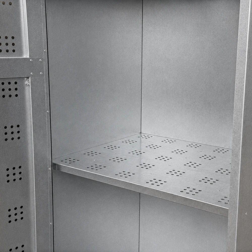 PROPANGASSCHRANK_VERZINKT_DETAIL-04 Propangasflaschenschrank verzinkt (840 × 690 × 1500 mm) – Detailansicht