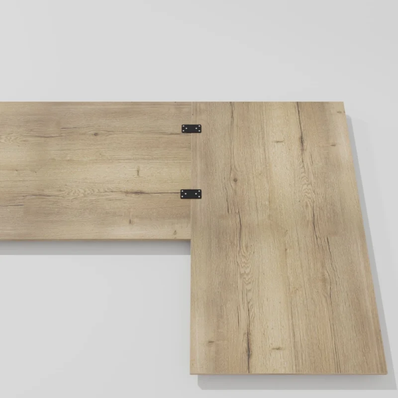 Plattenverbinder Verkettungsplatten für Schreibtisch 2er Set