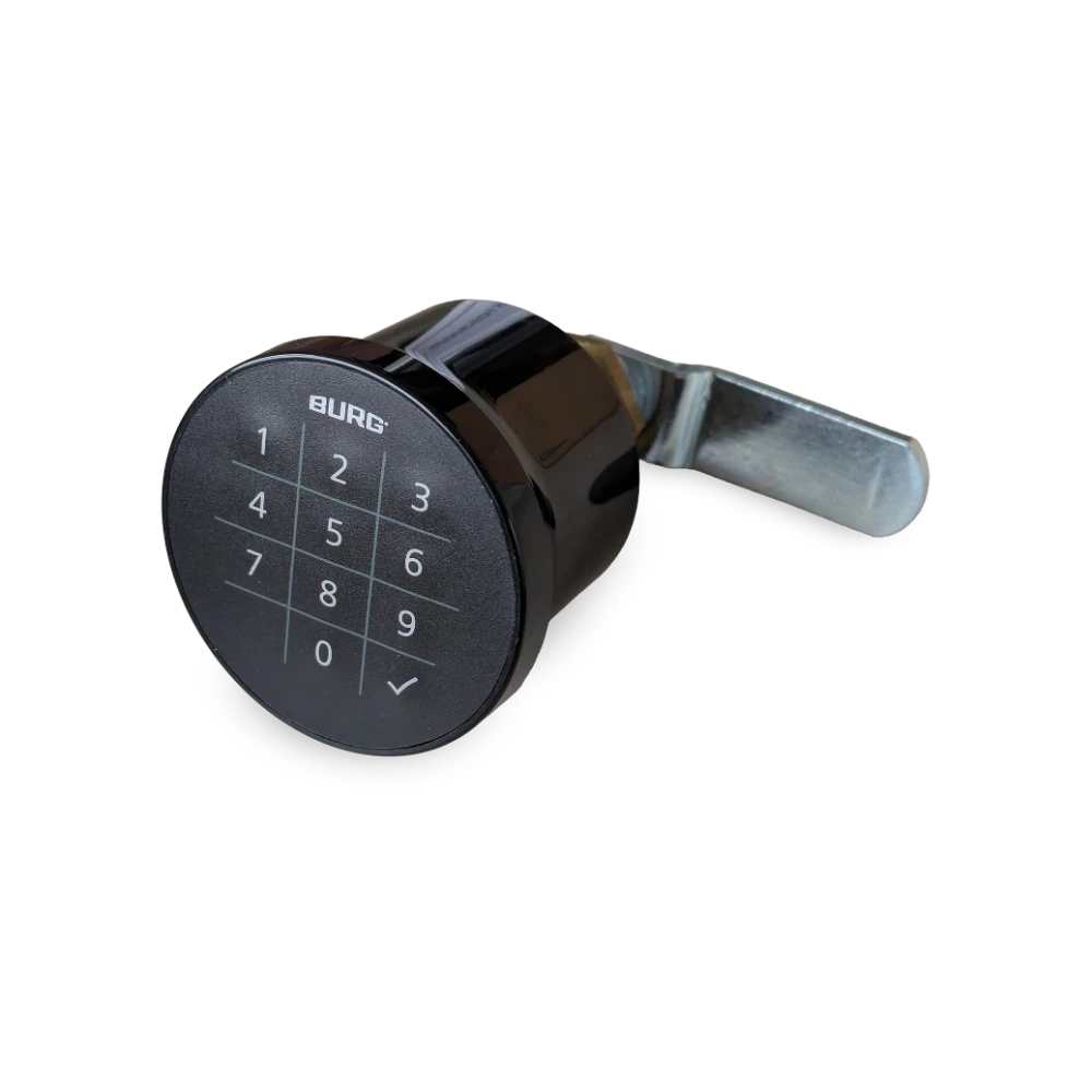SCHLOSS_ZAHLENCODE-SPIND-01 Elektronisches Codeschloss Flexo Code.RTC – Detailansicht