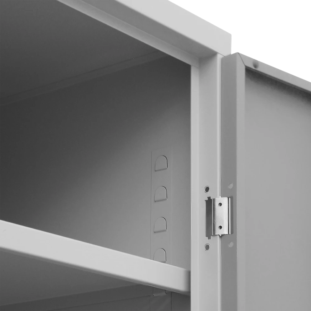 STAHLSCHRANK_600x600_DETAIL-03_7035-7035 Aktenschrank aus Stahl 600 × 600 mm, 4,5 OH (600 × 600 × 180