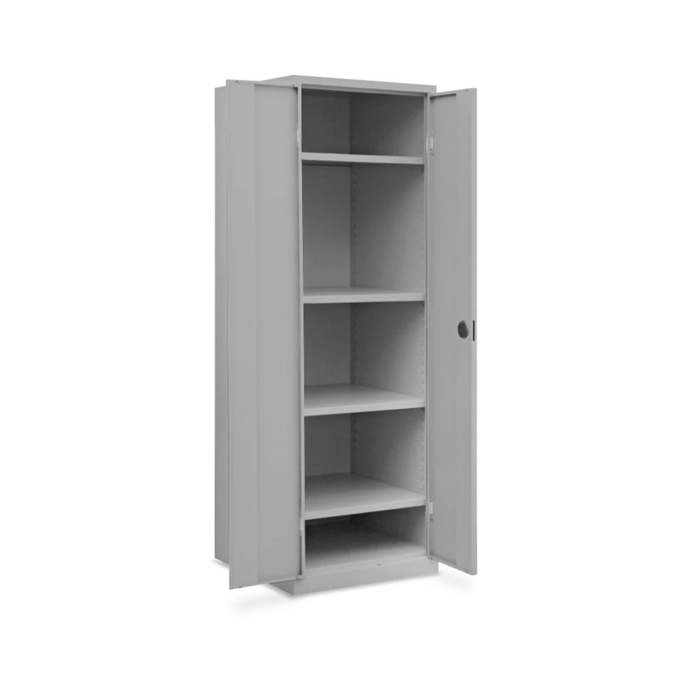STAHLSCHRANK_600x600_OFFEN_7035-7035 Aktenschrank aus Stahl 600 × 600 mm, 4,5 OH (600 × 600 × 180
