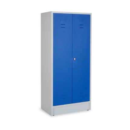 Stahl-Kleiderwäschespind 800 mm – 3 Fachböden, Drehriegel (8 – Detailansicht
