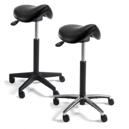 Sattelhocker, Arbeitshocker, Comfort, Premium-Kunstleder, Hö