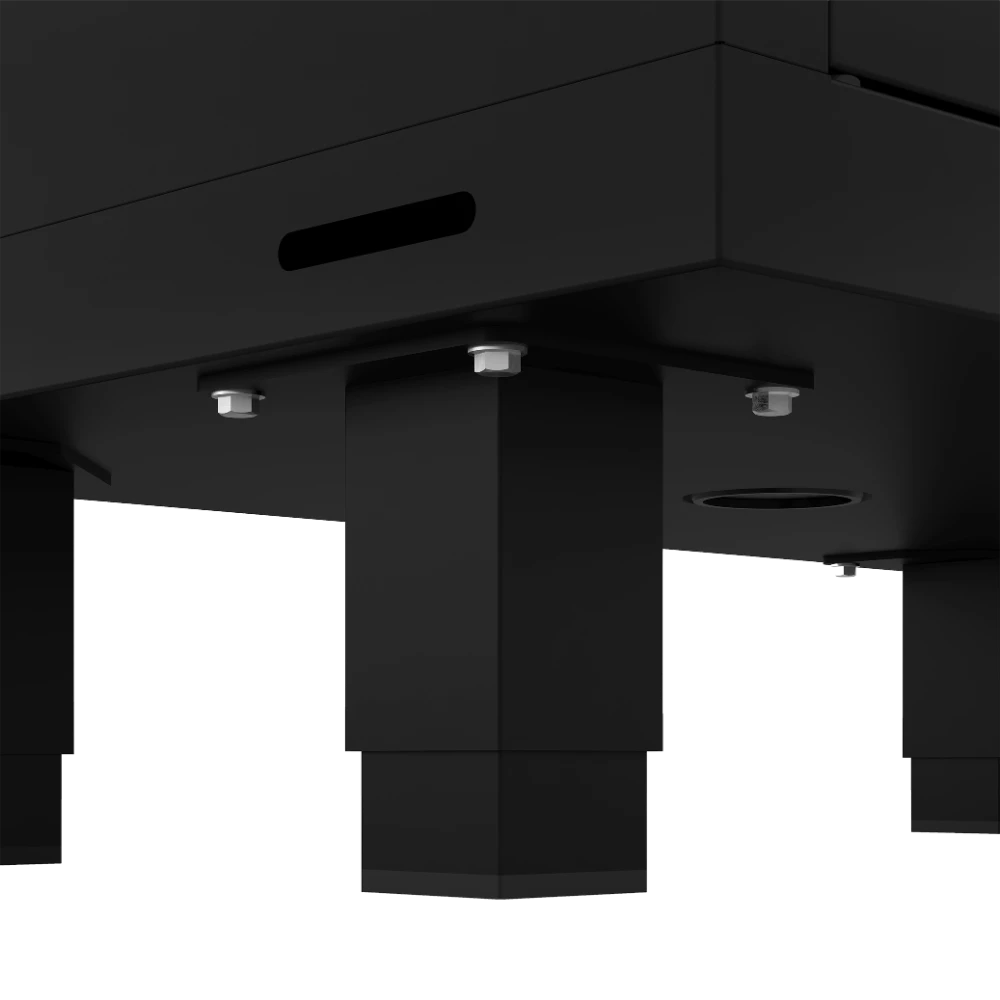 WERKSTATT-ESSENTIAL_DETAILBILDER_FUESSE_9005-9005 Profi-Werkstatt-Unterschrank Essential – 4 Schubladen (610 ×