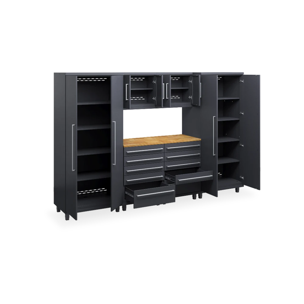 WERKSTATT-PRESTIGE_SET-3_HOLZ_OFFEN_7021-7021 Werkstatt-Komplett-Set Prestige 03 – 3252 × 610 × 2032 mm