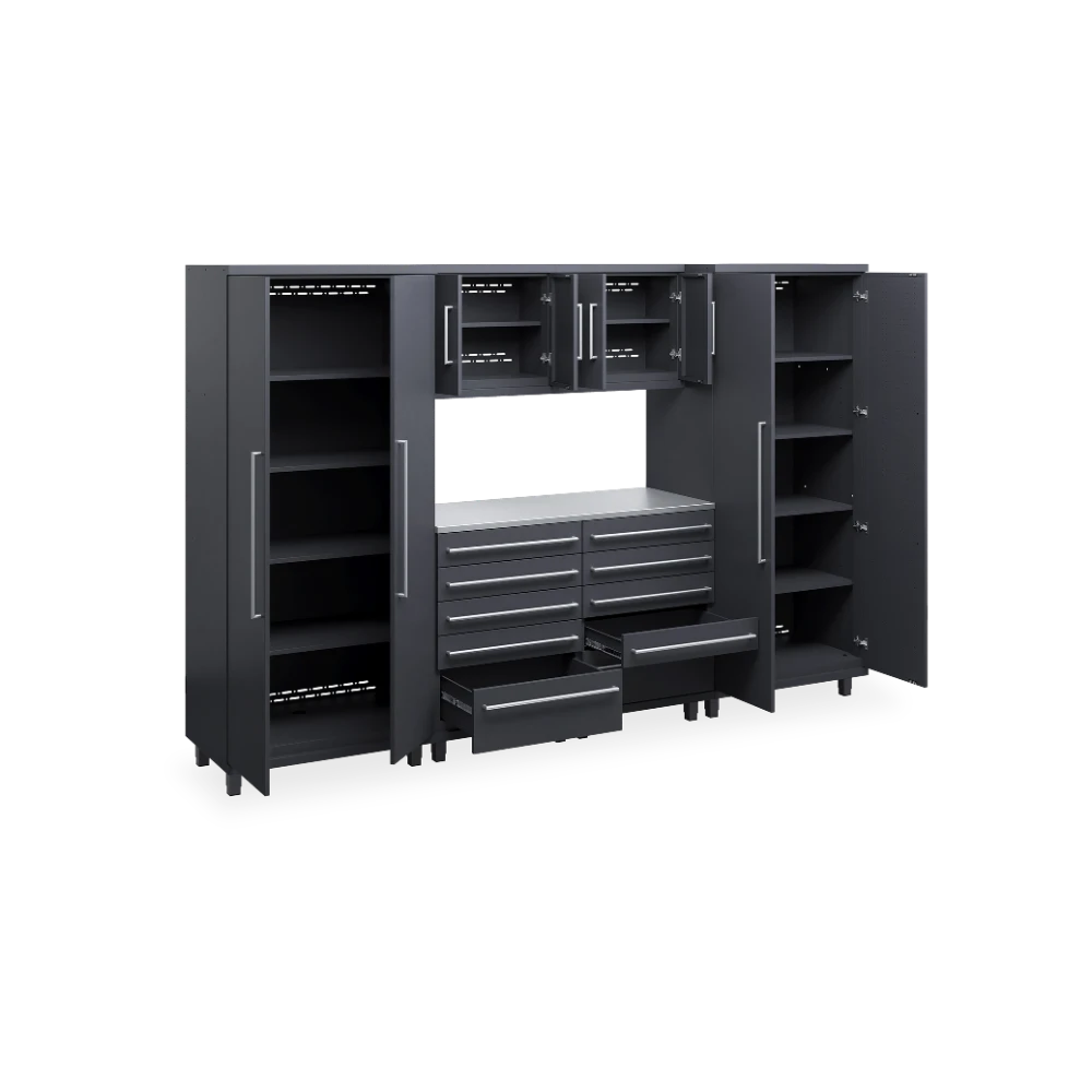 WERKSTATT-PRESTIGE_SET-3_STAHL_OFFEN_7021-7021 Werkstatt-Komplett-Set Prestige 03 – 3252 × 610 × 2032 mm