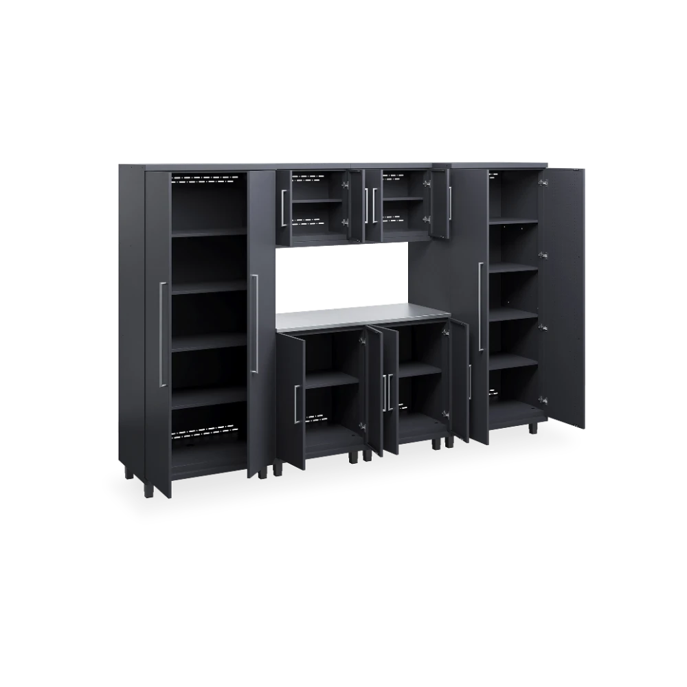 WERKSTATT-PRESTIGE_SET-4_STAHL_OFFEN_7021-7021 Werkstatt-Komplett-Set Prestige 04 – 3252 × 610 × 2032 mm