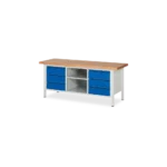 Profi-Werkbank Basic-8 – 2000 mm 2 facher 6 schubladen (2000 mm)
