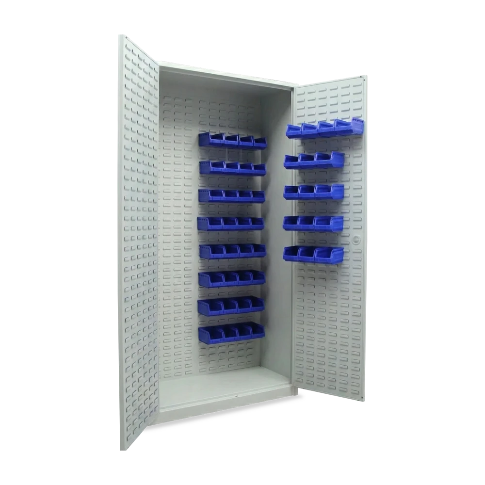 werkstattschrank-lochwand-mit-boxen-100x45x195-v1 werkstattschrank lochwand mit boxen 100x45x195 v1