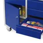 Werkzeugwagen mit 4 Schubladen & Tür – 500 kg, 40-mm-Arbeitsplatte (1000 × 500 × 845 mm) – Bild 2