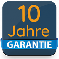 10 Jahre Garantie fuer Schreibtische Logo