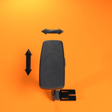 4D Auflagen der Armlehnen für die Tiefeneinstellung und Breiteneinstellung