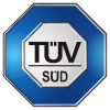 TÜV Süd Logo für geprüfte Qualität der höhenverstellbaren Schreibtisch Gestelle und höhenverstellbaren Schreibtischen